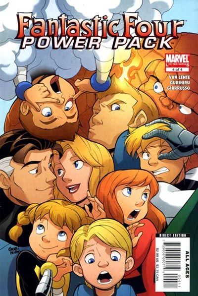 Cover for Fantastic Four and Power Pack (Marvel, 2007 series) #4