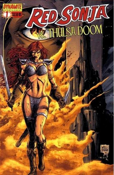 Cover for Red Sonja vs. Thulsa Doom (Dynamite Entertainment, 2006 series) #1 [Cover A - Will Conrad]