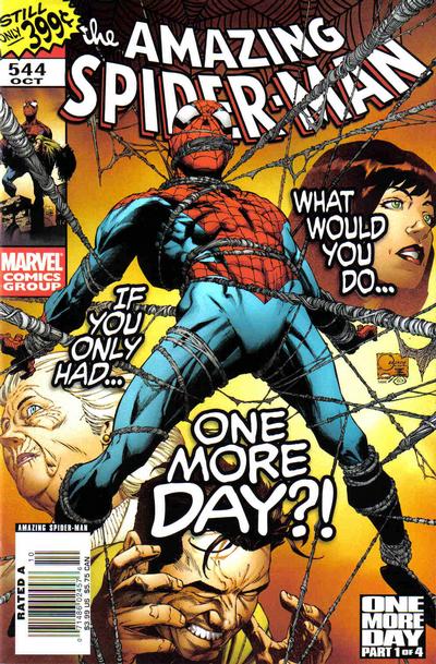 Cover for The Amazing Spider-Man (Marvel, 1999 series) #544 [Newsstand - Joe Quesada Cover]