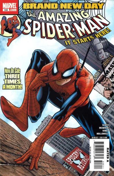 Cover for The Amazing Spider-Man (Marvel, 1999 series) #546 [Direct Edition]