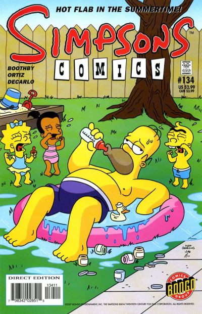 Cover for Simpsons Comics (Bongo, 1993 series) #134