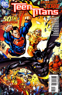 Cover Thumbnail for Teen Titans (DC, 2003 series) #50 [Mike McKone / Andy Lanning Cover]