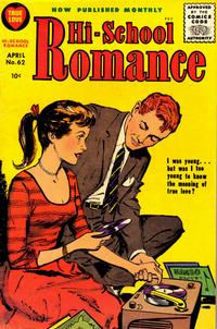 Cover for Hi-School Romance (Harvey, 1949 series) #62