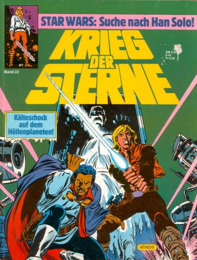 Cover for Krieg der Sterne (Egmont Ehapa, 1979 series) #22 - Kälteschock auf dem Höllenplaneten! - Suche nach Han Solo!