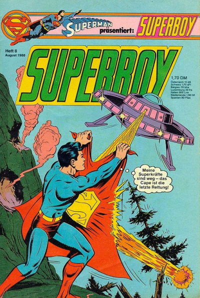 Cover for Superboy (Egmont Ehapa, 1980 series) #8/1980
