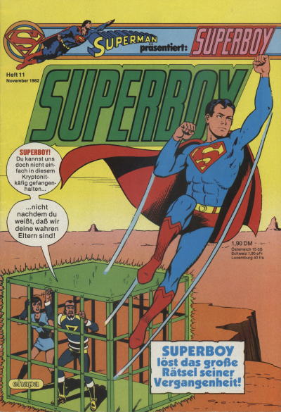 Cover for Superboy (Egmont Ehapa, 1980 series) #11/1982