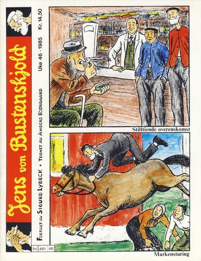 Cover for Jens von Bustenskjold (Bladkompaniet / Schibsted, 1985 series) #1985