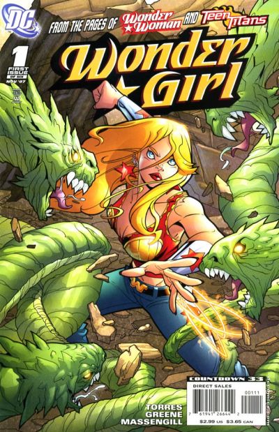 Cover for Wonder Girl (DC, 2007 series) #1