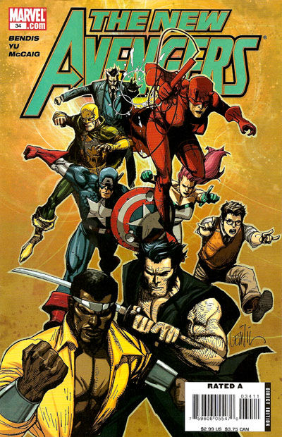 Cover for New Avengers (Marvel, 2005 series) #34
