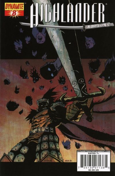 Cover for Highlander (Dynamite Entertainment, 2006 series) #8 [Cover A Michael Avon Oeming]
