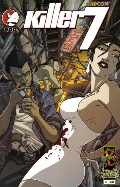 Cover for killer7 (Devil's Due Publishing, 2006 series) #3 [Cover B - Sanford Greene]