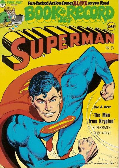 Cover for Superman: "The Man from Krypton" [Book and Record Set] (Peter Pan, 1978 series) #PR33