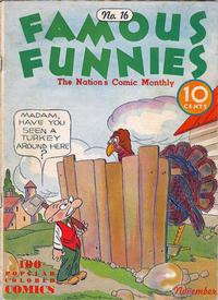 Cover Thumbnail for Famous Funnies (Eastern Color, 1934 series) #16