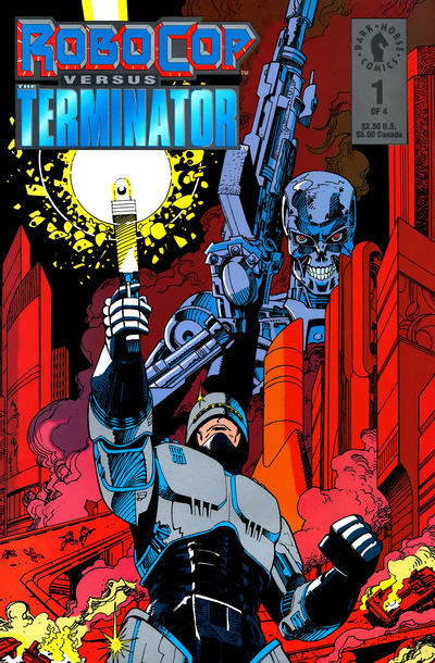 Cover for RoboCop versus the Terminator (Dark Horse, 1992 series) #1 [Regular Edition]