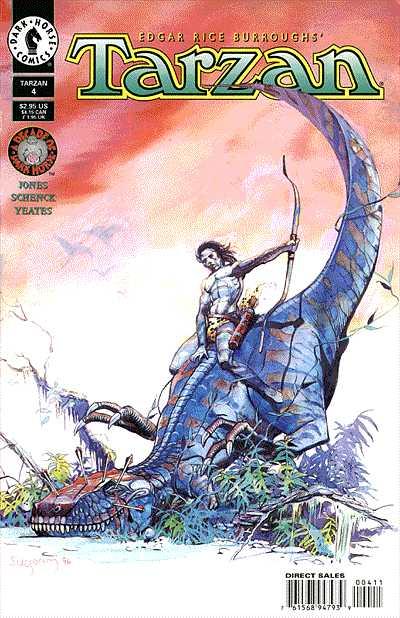 Cover for Tarzan (Dark Horse, 1996 series) #4 [Direct Sales]