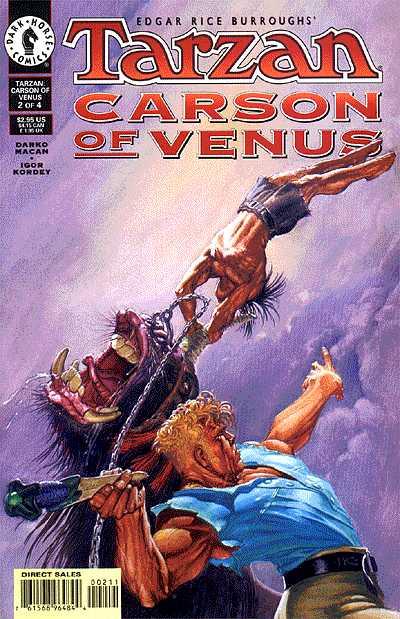 Cover for Tarzan / Carson of Venus (Dark Horse, 1998 series) #2