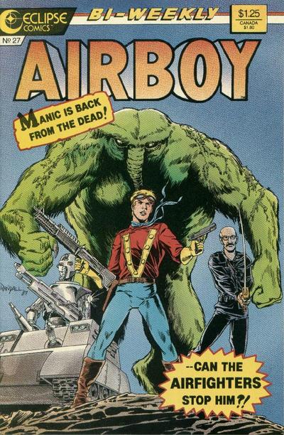 Cover for Airboy (Eclipse, 1986 series) #27