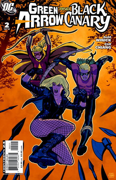 Cover for Green Arrow / Black Canary (DC, 2007 series) #2 [Black Canary / Conner Hawke / Speedy Cover]