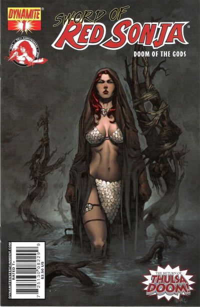 Cover for Sword of Red Sonja: Doom of the Gods (Dynamite Entertainment, 2007 series) #1 [Cover C]