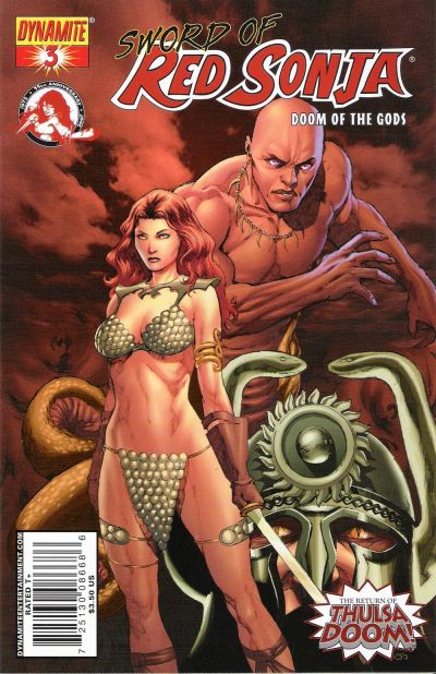 Cover for Sword of Red Sonja: Doom of the Gods (Dynamite Entertainment, 2007 series) #3 [Cover C]