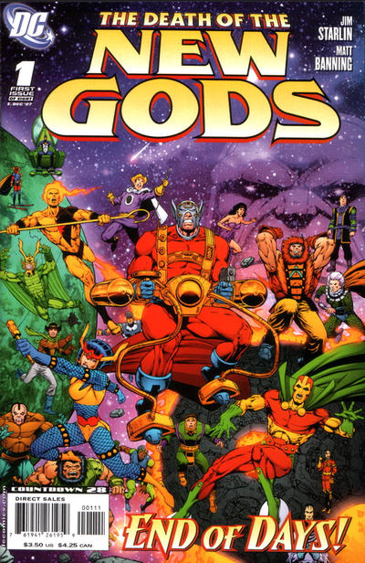 Cover for Death of the New Gods (DC, 2007 series) #1 [Jim Starlin / Matt Banning Cover]