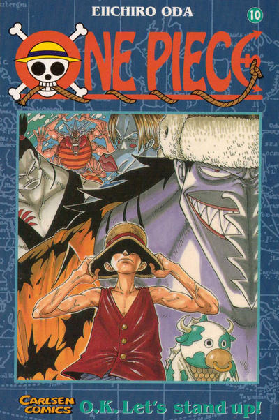 Cover for One Piece (Carlsen Comics [DE], 2001 series) #10 - O.K. let's stand up!
