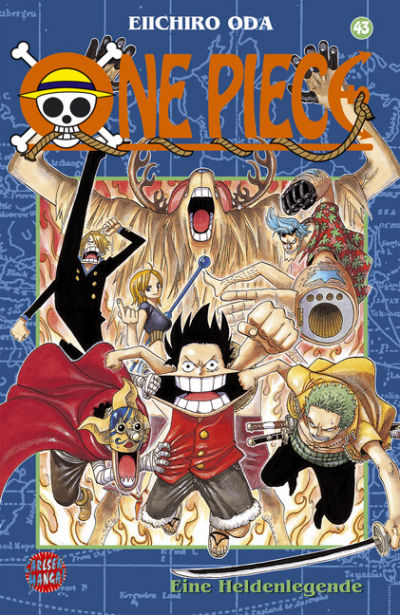 Cover for One Piece (Carlsen Comics [DE], 2001 series) #43 - Eine Heldenlegende