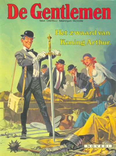 Cover for De Gentlemen (Novedi, 1981 series) #6 - Het zwaard van Koning Arthur