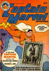 Cover Thumbnail for Captain Marvel Adventures (Fawcett, 1941 series) #37