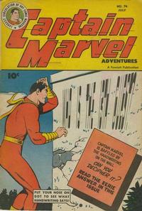 Cover Thumbnail for Captain Marvel Adventures (Fawcett, 1941 series) #74