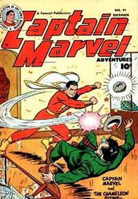 Cover Thumbnail for Captain Marvel Adventures (Fawcett, 1941 series) #91