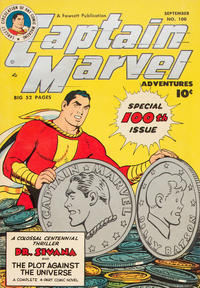 Cover Thumbnail for Captain Marvel Adventures (Fawcett, 1941 series) #100
