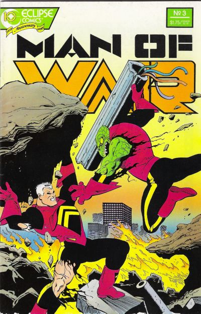Cover for Man of War (Eclipse, 1987 series) #3