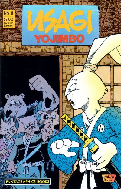 Cover for Usagi Yojimbo (Fantagraphics, 1987 series) #8