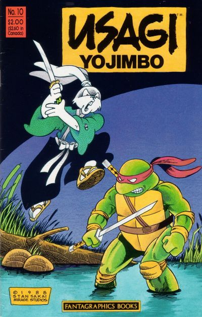 Cover for Usagi Yojimbo (Fantagraphics, 1987 series) #10