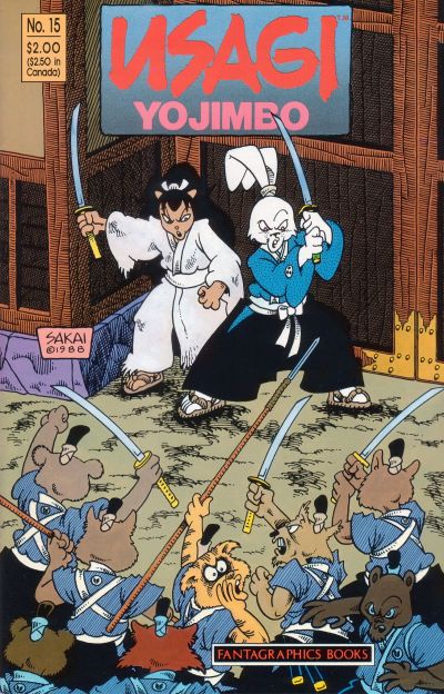Cover for Usagi Yojimbo (Fantagraphics, 1987 series) #15