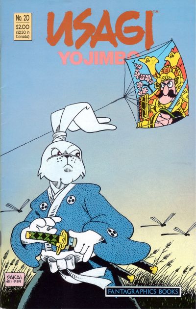 Cover for Usagi Yojimbo (Fantagraphics, 1987 series) #20