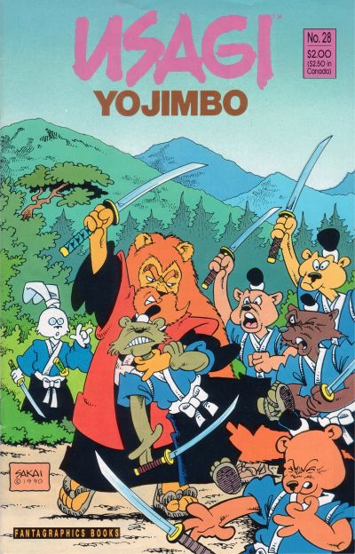 Cover for Usagi Yojimbo (Fantagraphics, 1987 series) #28