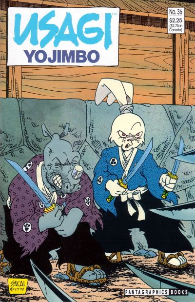 Cover for Usagi Yojimbo (Fantagraphics, 1987 series) #36