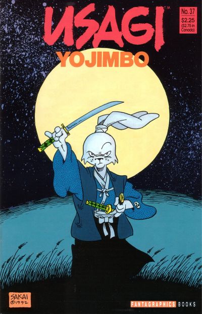 Cover for Usagi Yojimbo (Fantagraphics, 1987 series) #37