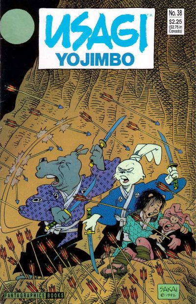 Cover for Usagi Yojimbo (Fantagraphics, 1987 series) #38