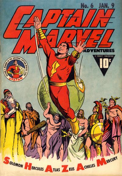 Cover for Captain Marvel Adventures (Fawcett, 1941 series) #6