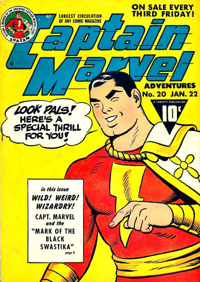 Cover for Captain Marvel Adventures (Fawcett, 1941 series) #20