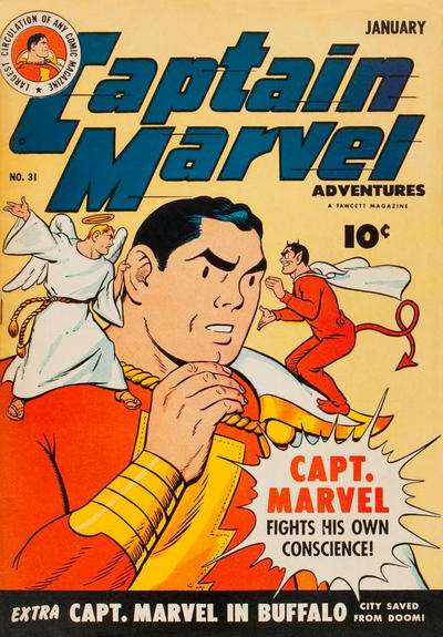 Cover for Captain Marvel Adventures (Fawcett, 1941 series) #31