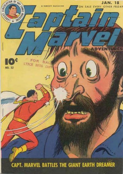 Cover for Captain Marvel Adventures (Fawcett, 1941 series) #52