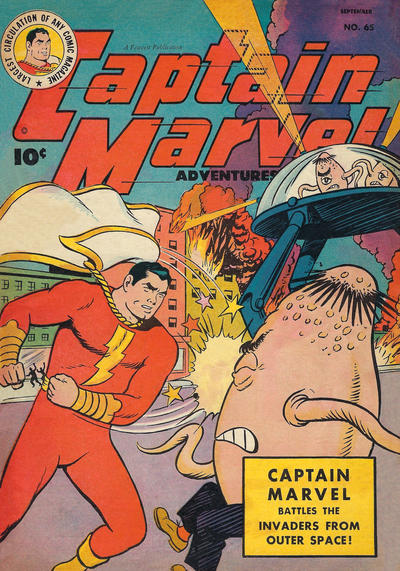 Cover for Captain Marvel Adventures (Fawcett, 1941 series) #65