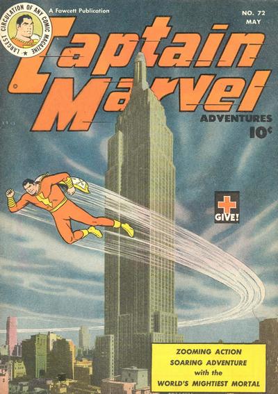 Cover for Captain Marvel Adventures (Fawcett, 1941 series) #72