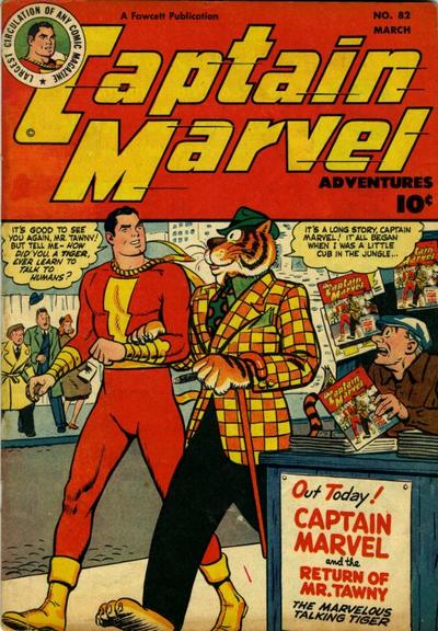 Cover for Captain Marvel Adventures (Fawcett, 1941 series) #82