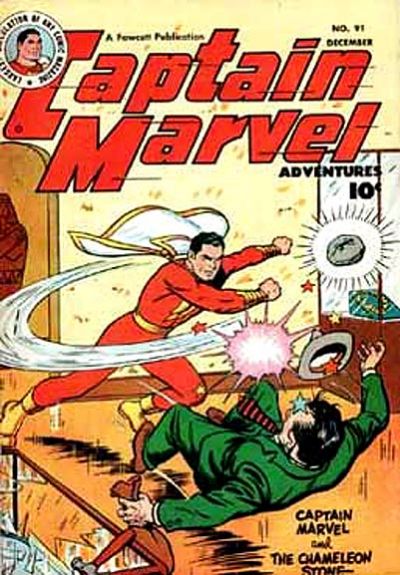 Cover for Captain Marvel Adventures (Fawcett, 1941 series) #91