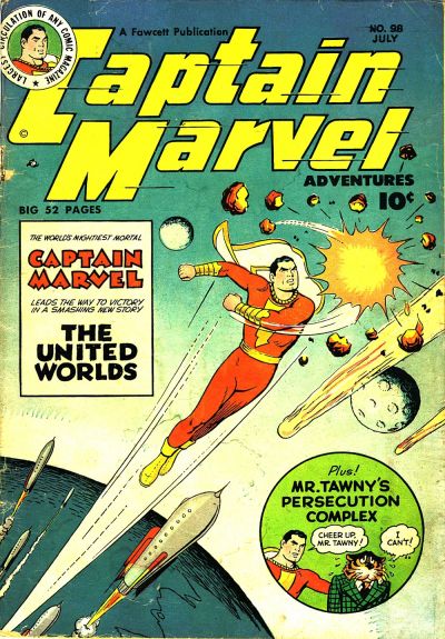 Cover for Captain Marvel Adventures (Fawcett, 1941 series) #98